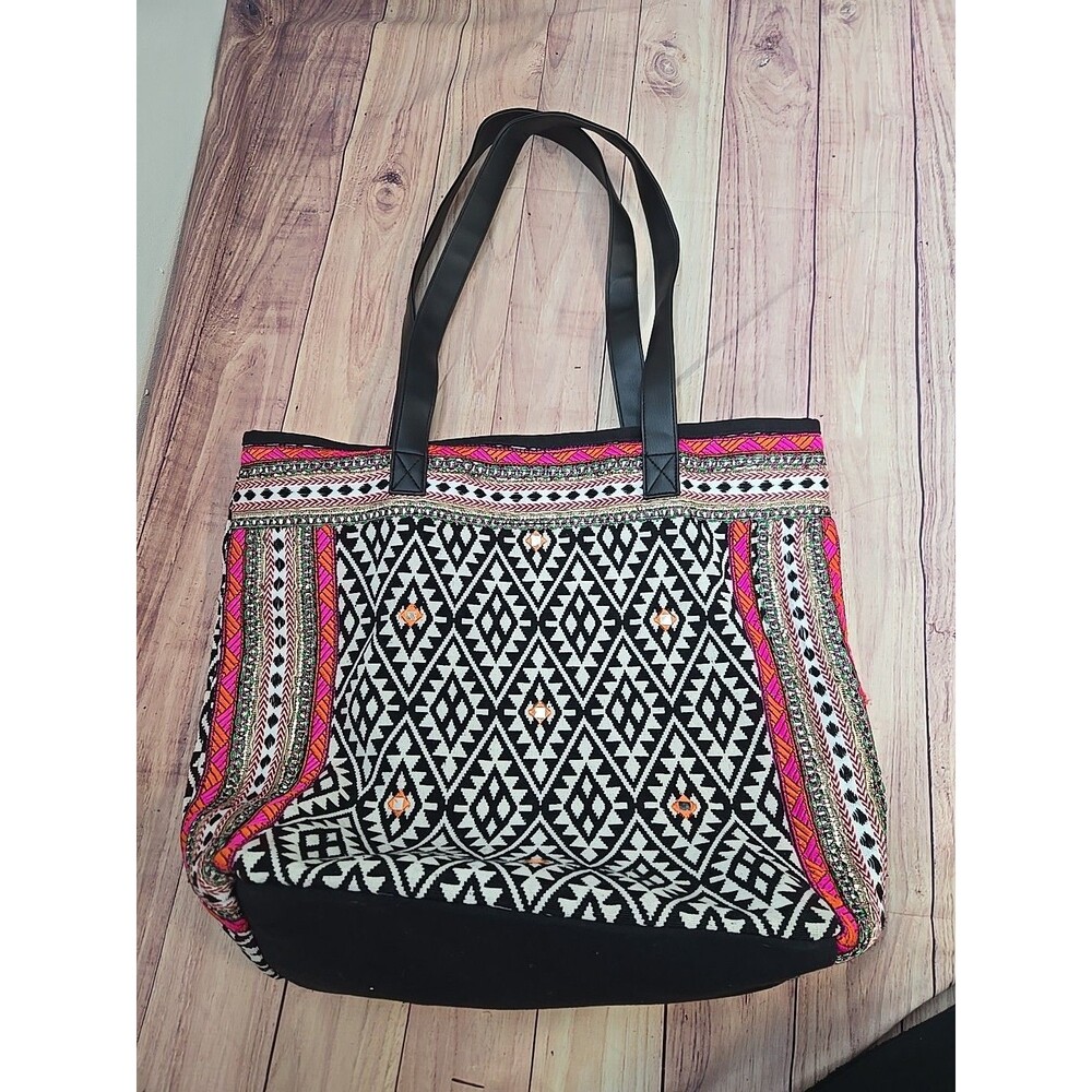 Bolso De Mano Etnico De Algodon Estilo Boho Hippie Sudoccidental Tejido A Mano,